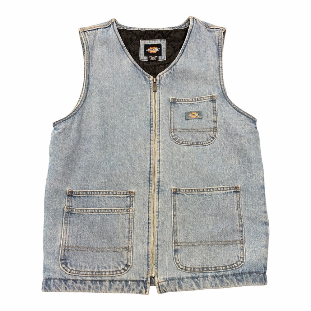 Dickies Full Zip Insulated Denim Vest